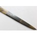 Antique old handle brass tiger hunting deer dagger knife wootz steel blade P 373